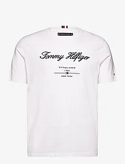 Tommy Hilfiger - SCRIPT LOGO TEE - lühikeste varrukatega t-särgid - white - 0