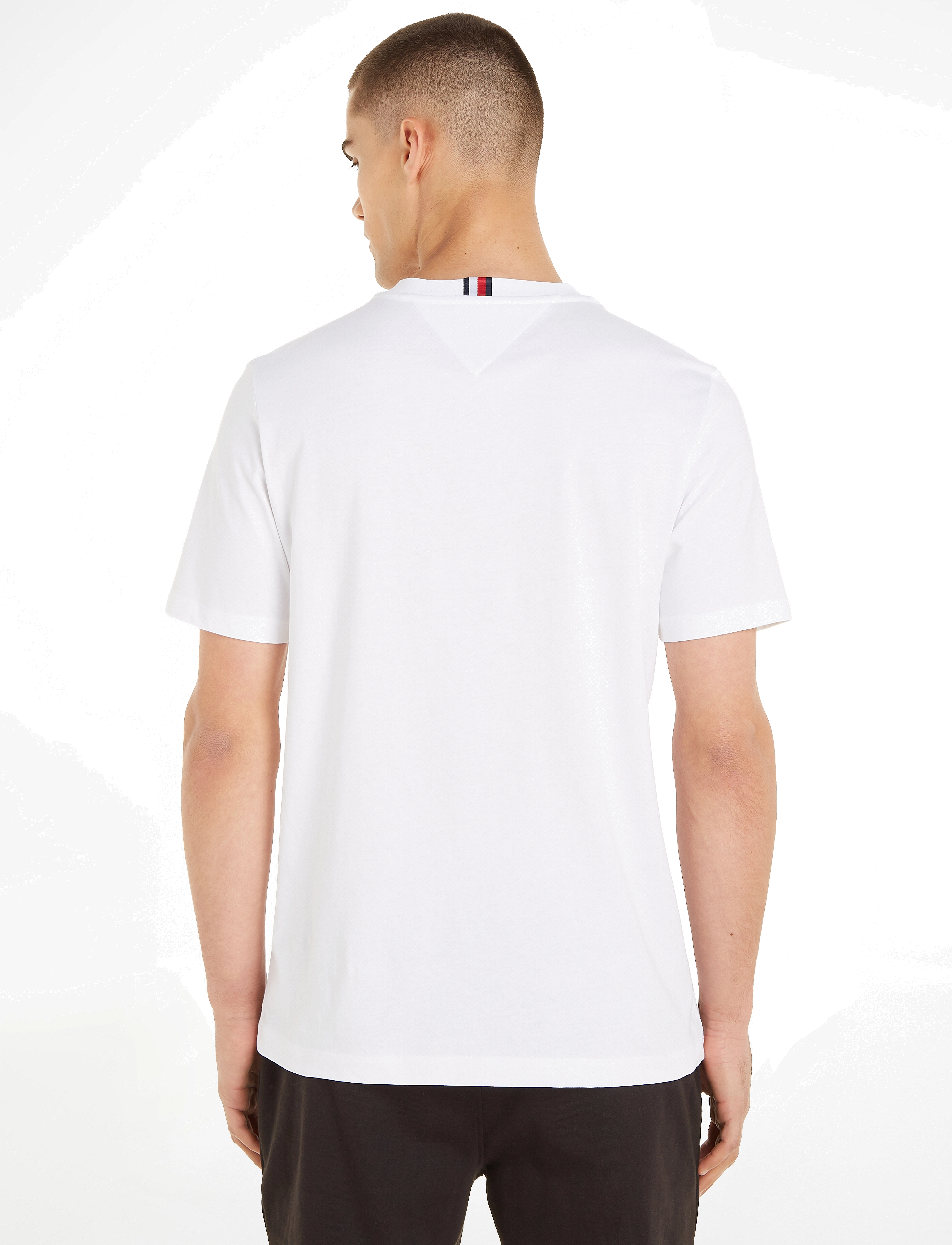 Tommy Hilfiger - SCRIPT LOGO TEE - kortærmede t-shirts - white - 3