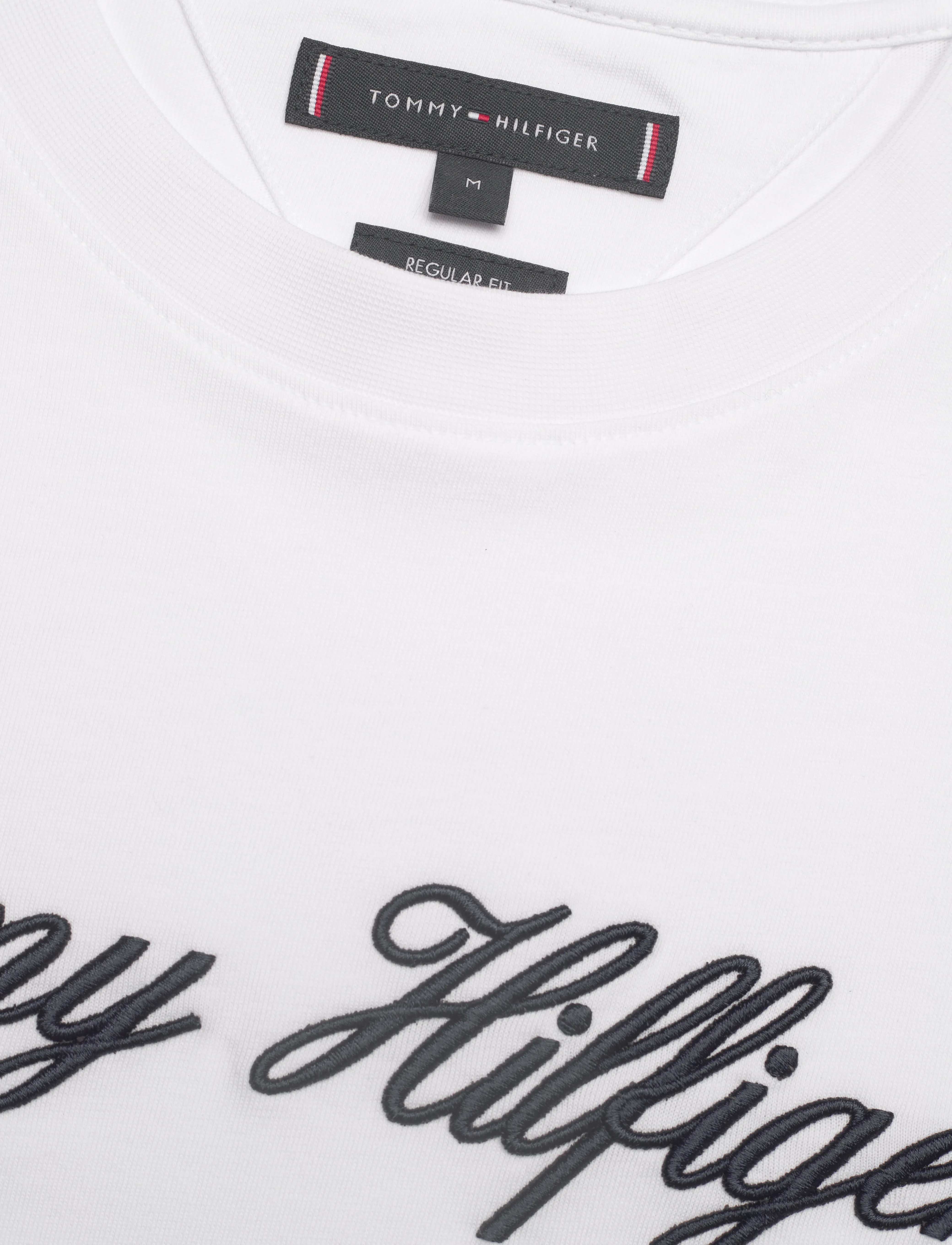 Tommy Hilfiger - SCRIPT LOGO TEE - kortærmede t-shirts - white - 5