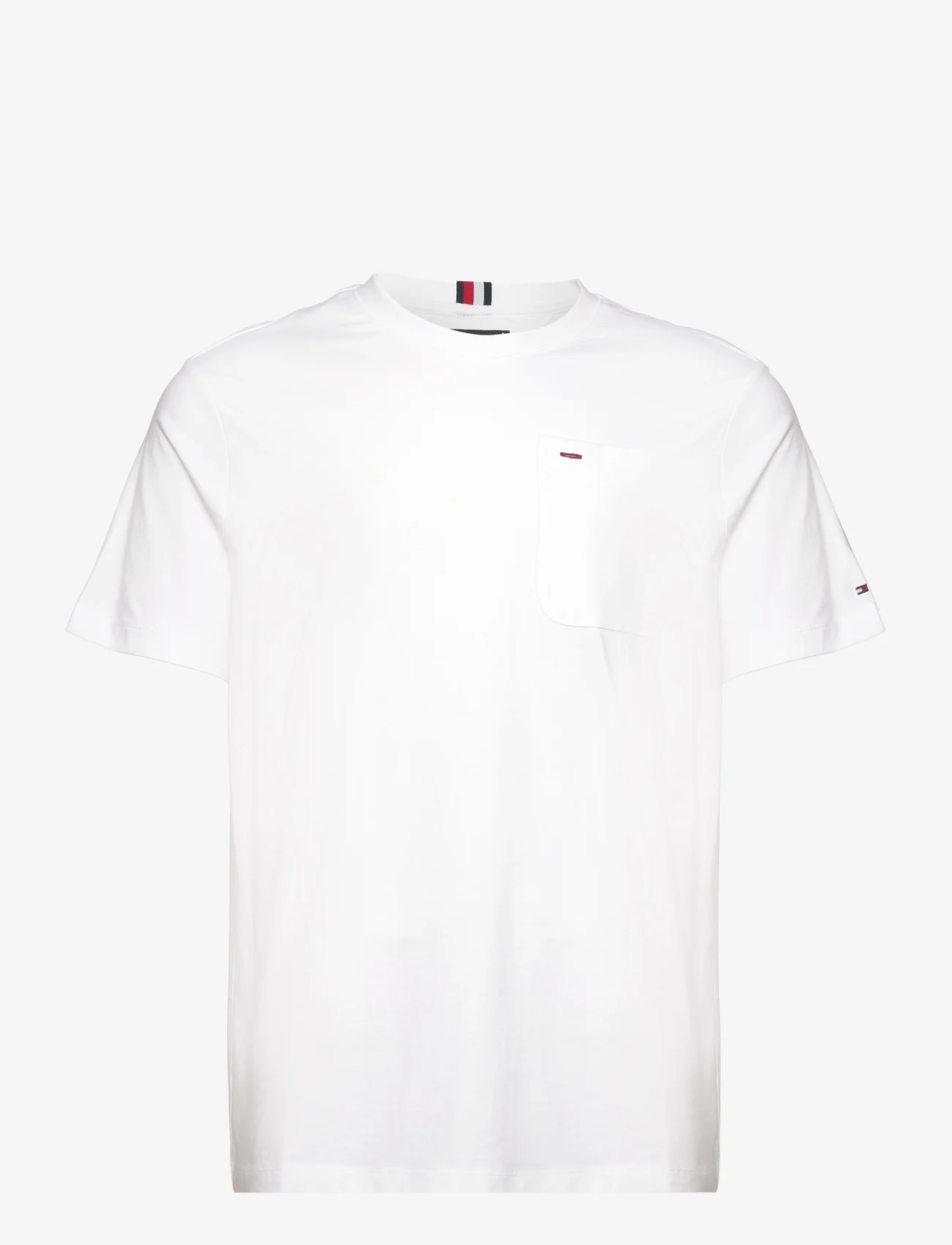 Tommy Hilfiger - MONOTYPE POCKET TEE - laisvalaikio marškinėliai - white - 0