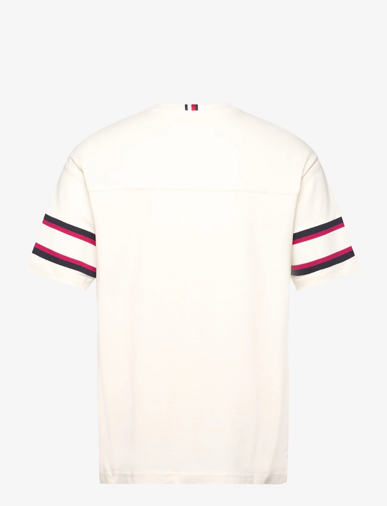 Tommy Hilfiger - MONOTYPE SLEEVE COLOURBLOCK TEE - short-sleeved t-shirts - calico - 1