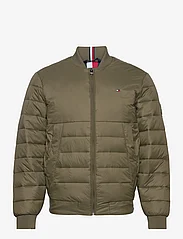 Tommy Hilfiger - PACKABLE RECYCLED QUILT BOMBER - vårjackor - army green - 0