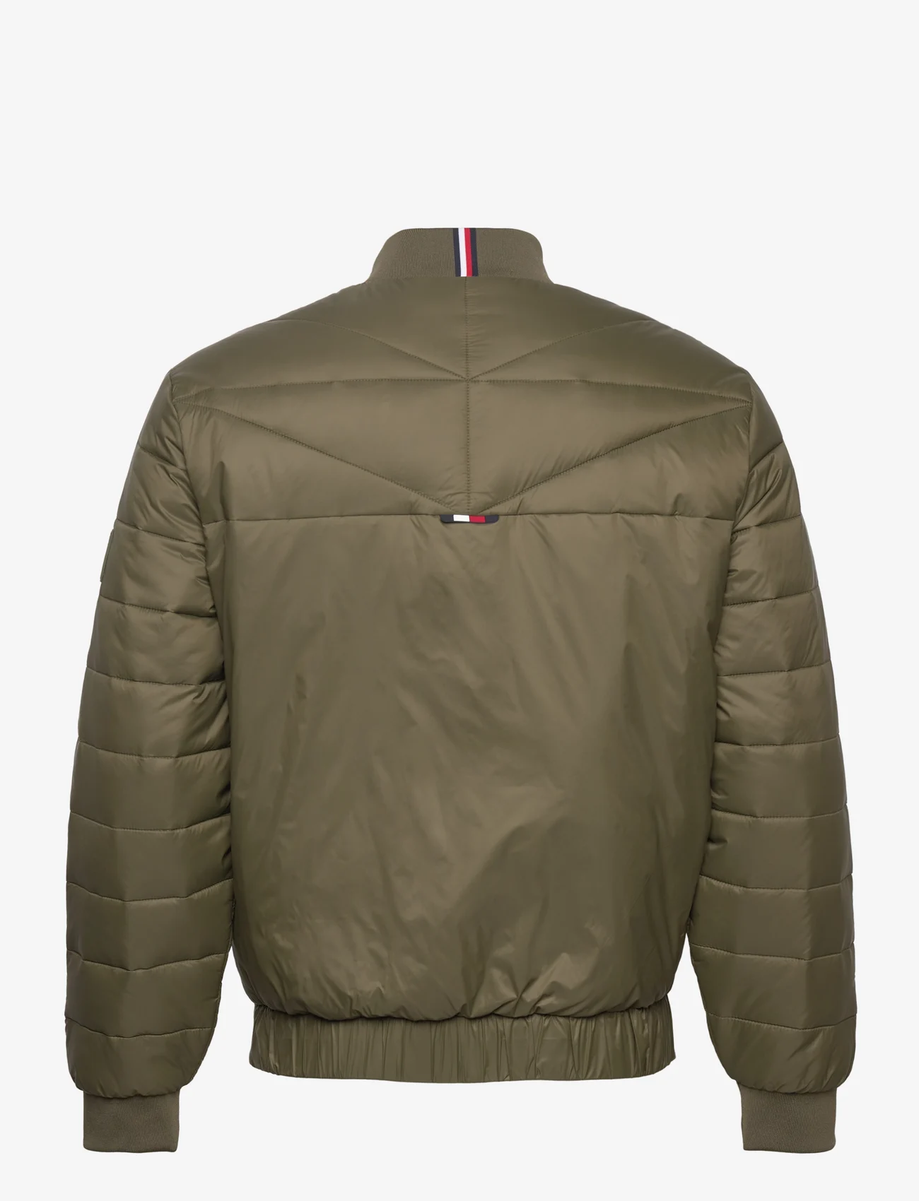 Tommy Hilfiger - PACKABLE RECYCLED QUILT BOMBER - spring jackets - army green - 1