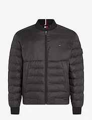 Tommy Hilfiger - PACKABLE RECYCLED QUILT BOMBER - wiosenne kurtki - black - 0