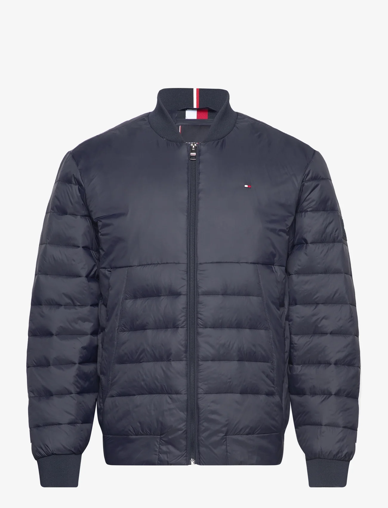 Tommy Hilfiger - PACKABLE RECYCLED QUILT BOMBER - pavasarinės striukės - desert sky - 0
