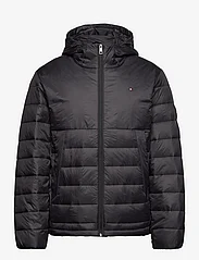 Tommy Hilfiger - PACKABLE RECYCLED QUILT HDD JKT - winterjacken - black - 0