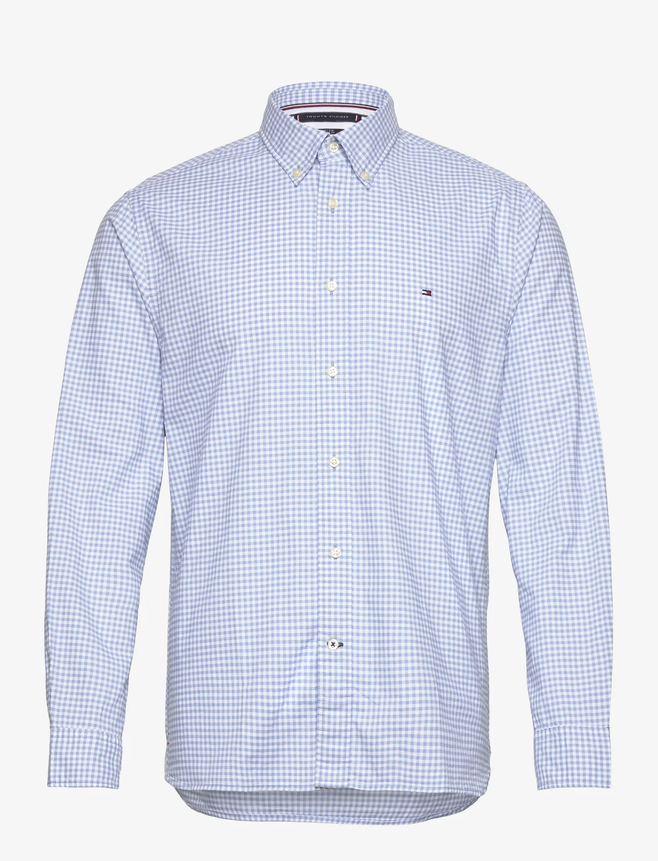 Tommy Hilfiger - 1985 OXFORD GINGHAM RF SHIRT - checkered shirts - cloudy blue / optic white - 0