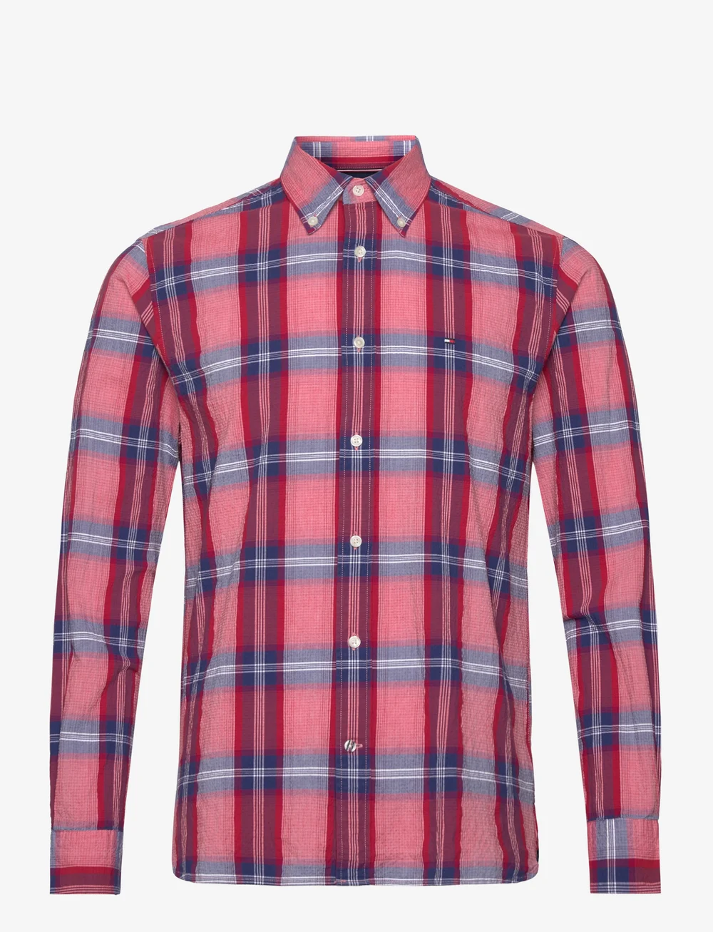 Tommy Hilfiger Flex Textured Tartan Rf Shirt Casual shirts Boozt