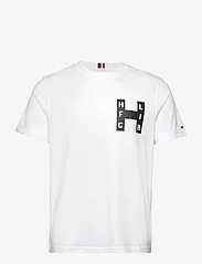 Tommy Hilfiger - VARSITY H TEE - kortärmade t-shirts - white - 0