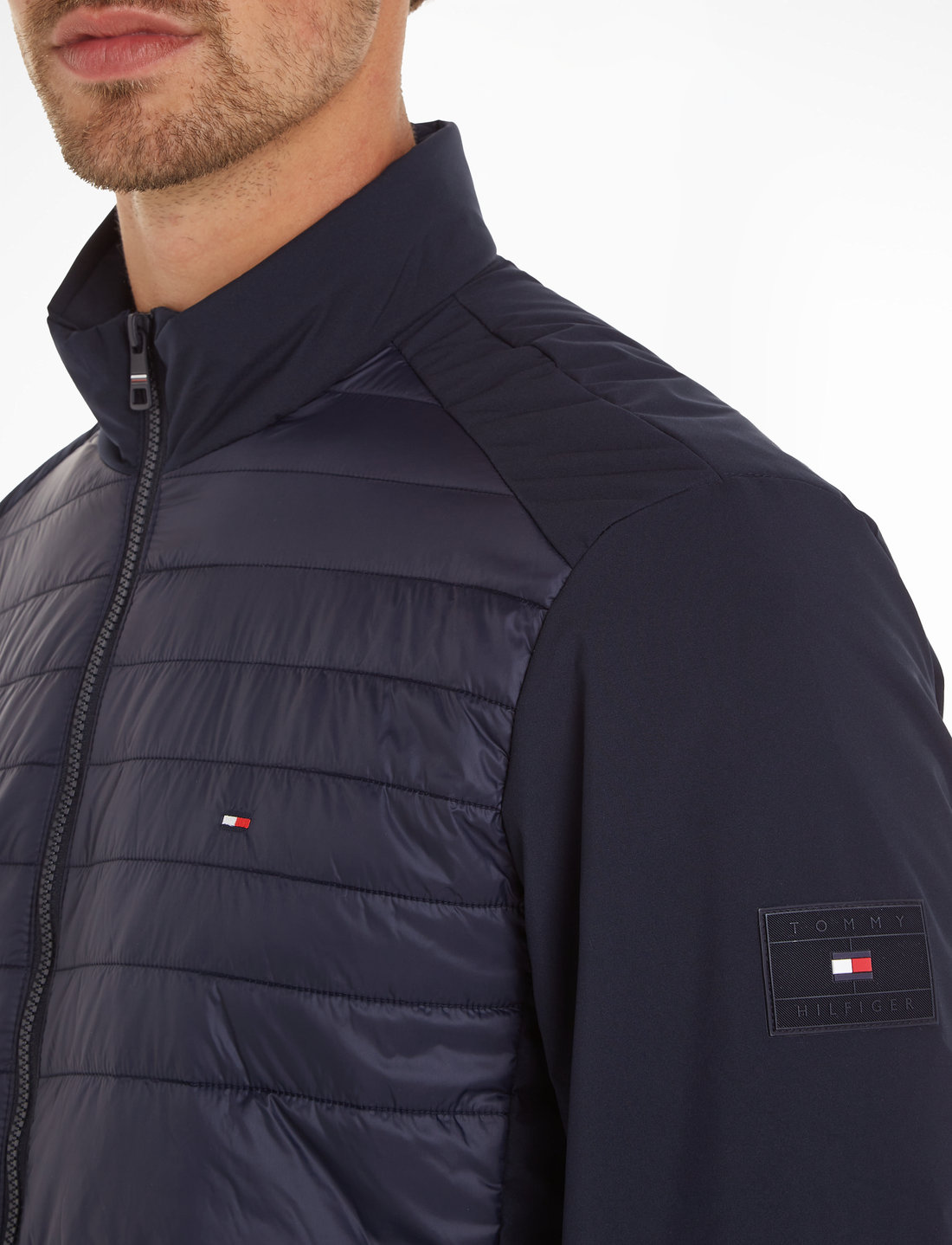 Tommy Hilfiger Cl Mix Media Stand Collar Jacket - 129.94 €. Buy Quilted  jackets from Tommy Hilfiger online at Boozt.com. Fast delivery and easy  returns