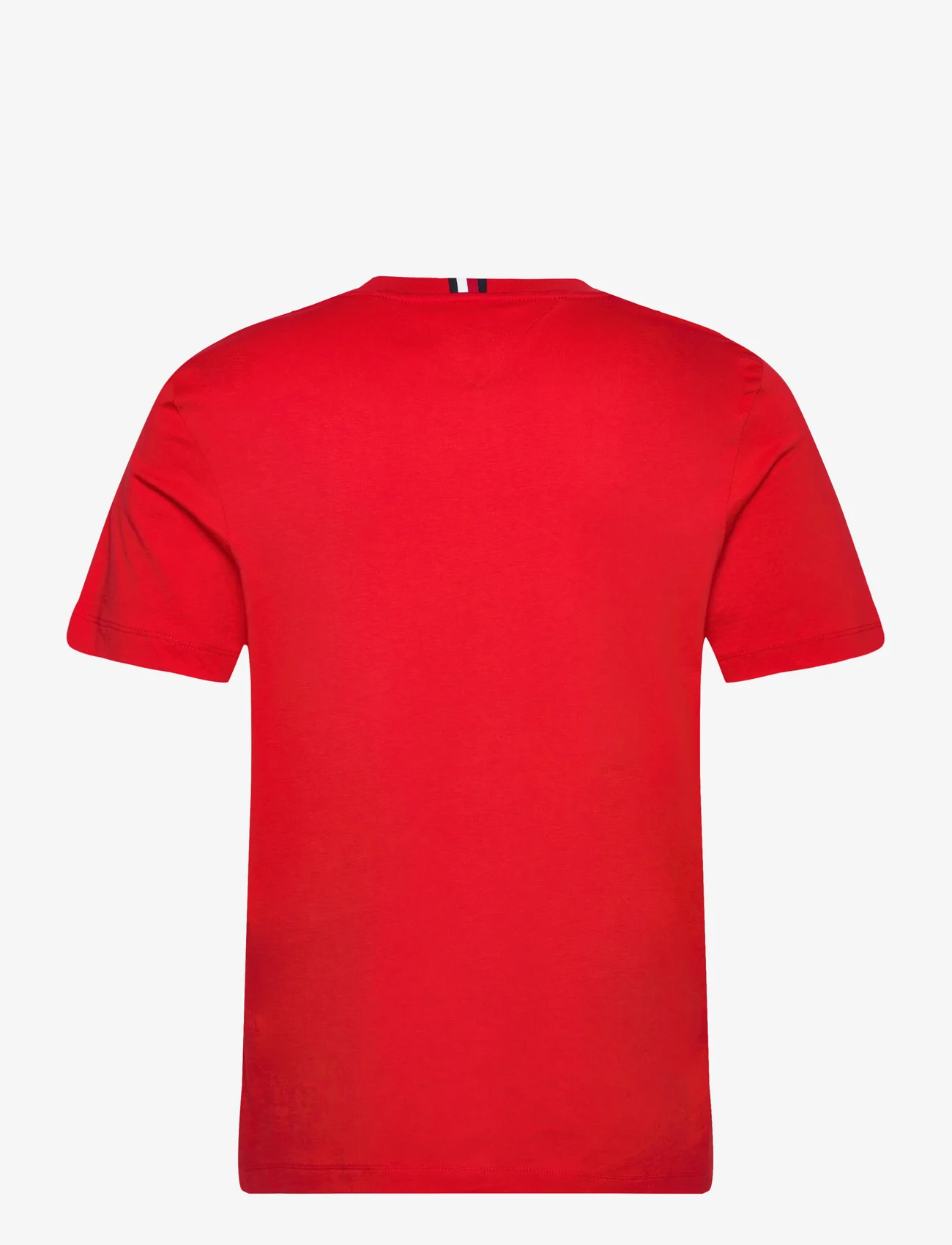 Tommy Hilfiger - MONOGRAM IMD TEE - laisvalaikio marškinėliai - fierce red - 1