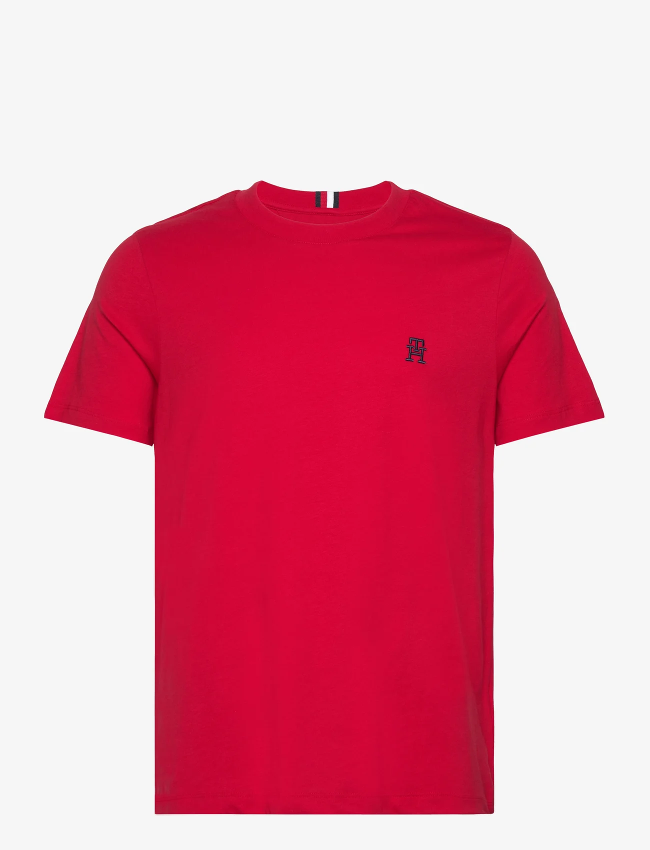 Tommy Hilfiger - MONOGRAM IMD TEE - basic t-shirts - primary red - 0