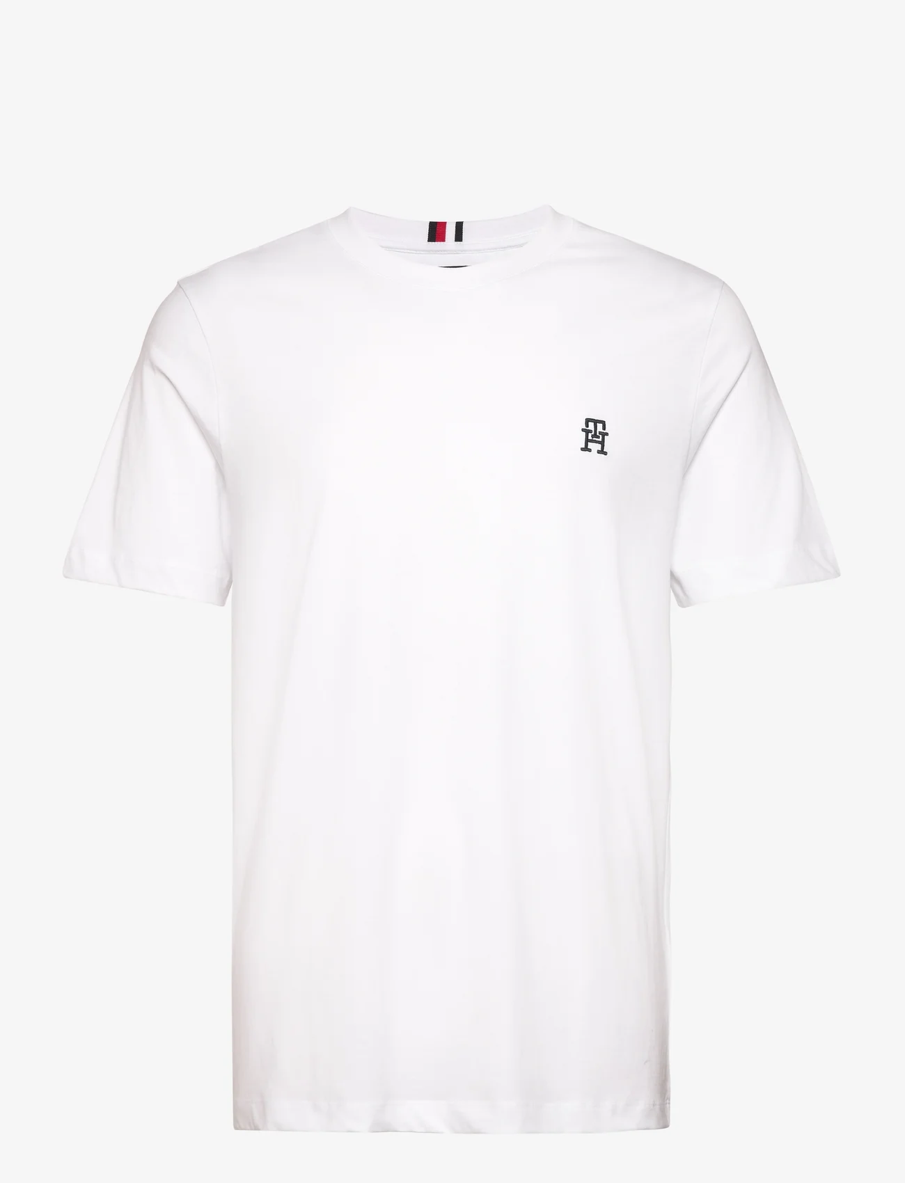 Tommy Hilfiger - MONOGRAM IMD TEE - basic t-shirts - white - 0