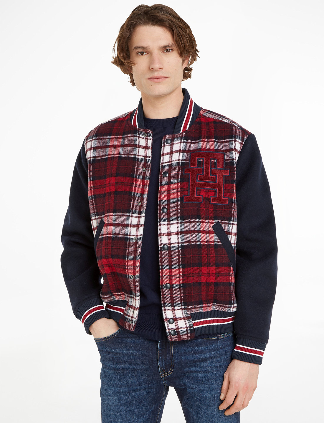 Tommy Hilfiger Tartan Varsity Bomber 269.94 . Buy Bomber