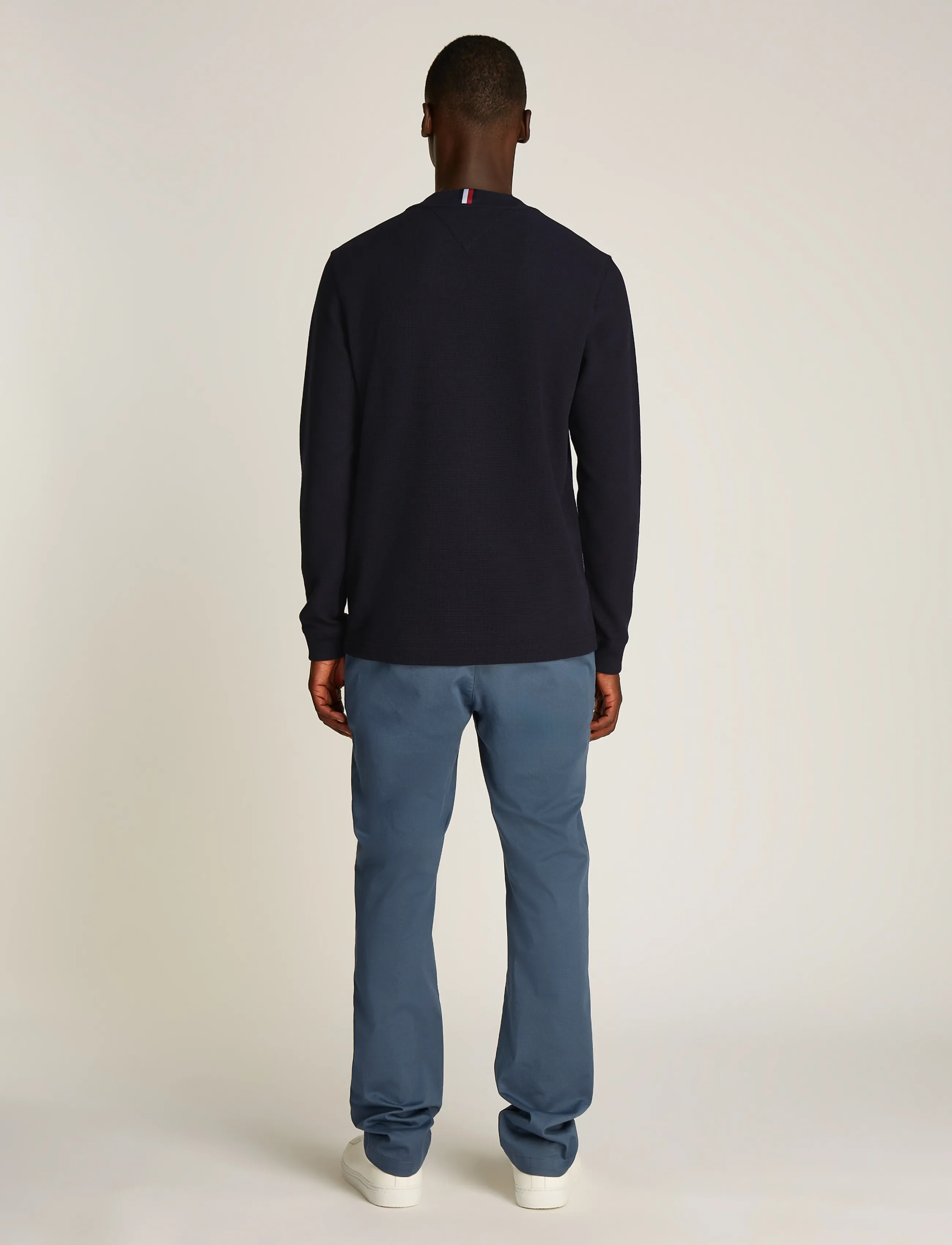 Tommy Hilfiger - TEXTURED LS TEE - navy blue - 3