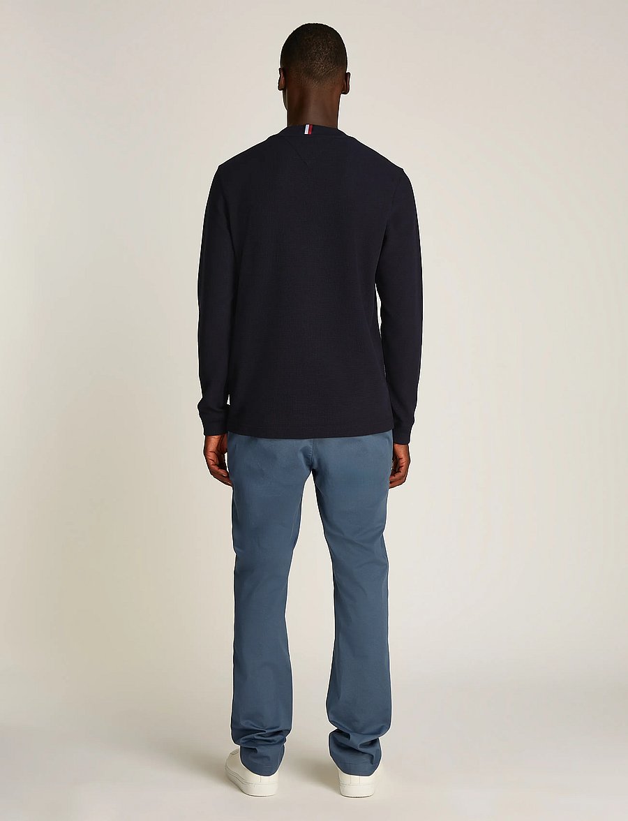 Tommy Hilfiger - TEXTURED LS TEE - navy blue - 3
