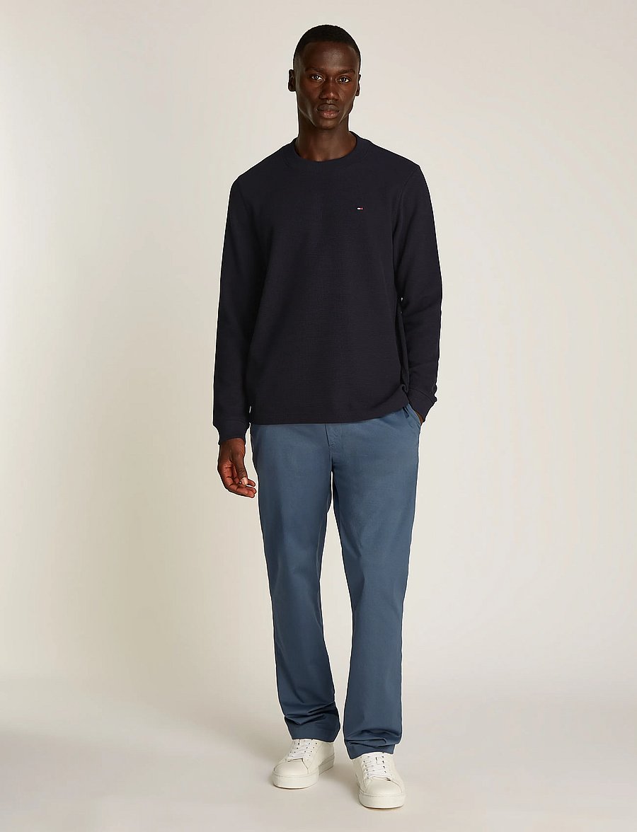 Tommy Hilfiger - TEXTURED LS TEE - navy blue - 4