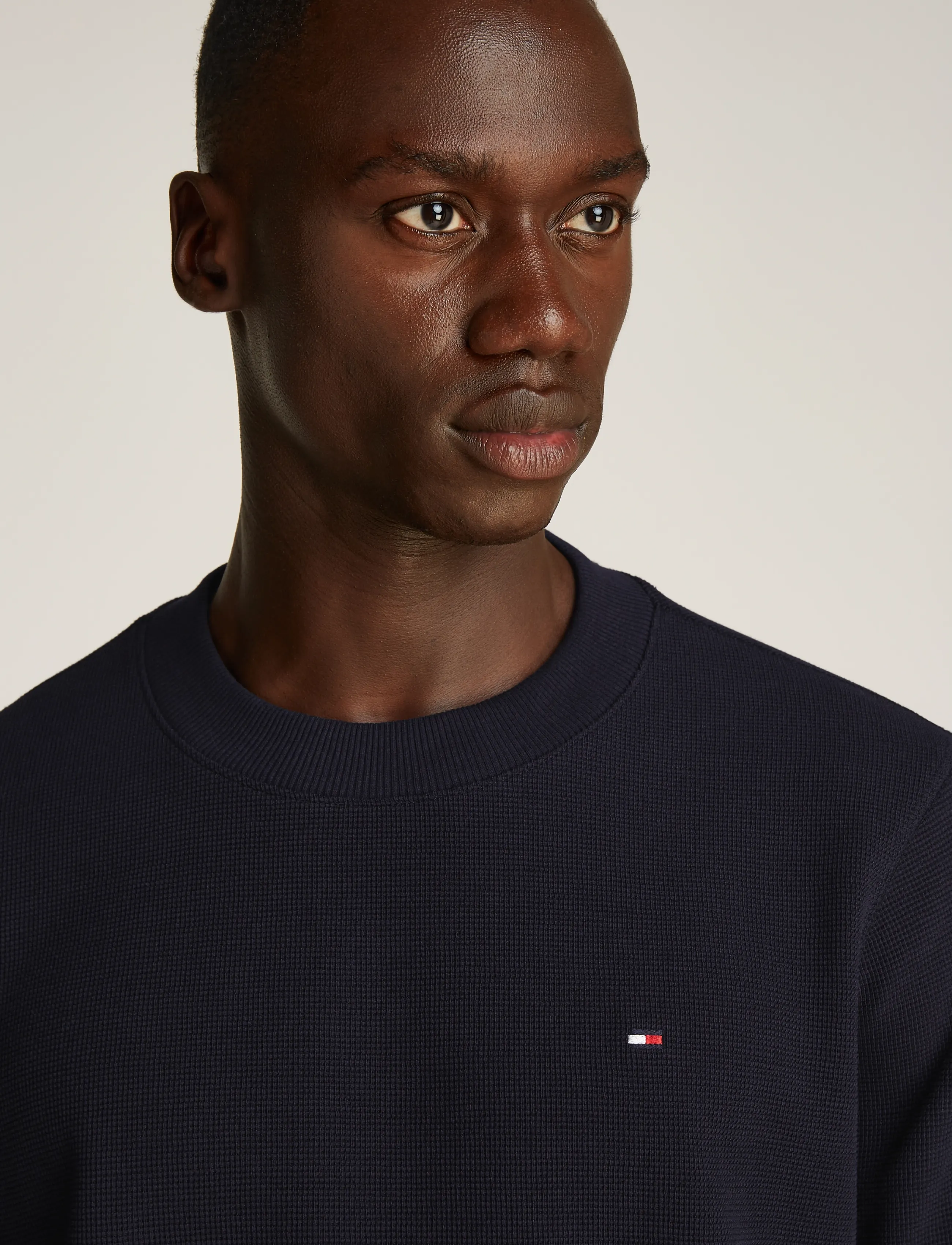 Tommy Hilfiger - TEXTURED LS TEE - navy blue - 5