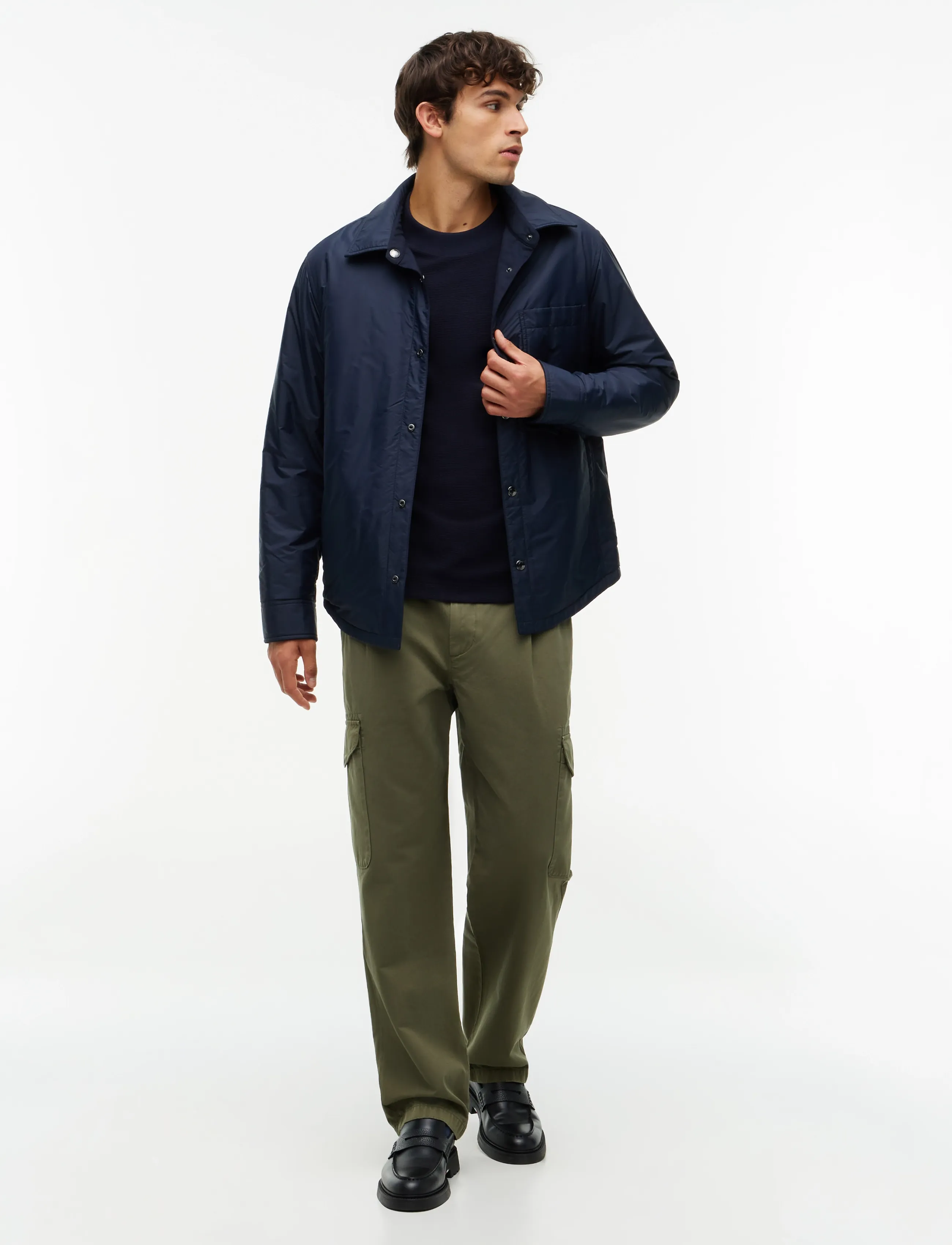 Tommy Hilfiger - TEXTURED LS TEE - long-sleeved t-shirts - navy blue - 5