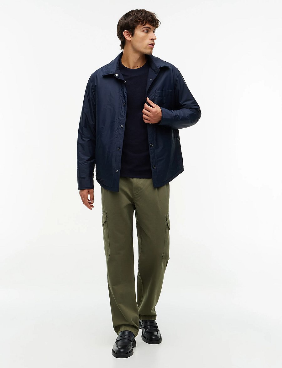 Tommy Hilfiger - TEXTURED LS TEE - long-sleeved t-shirts - navy blue - 5