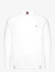Tommy Hilfiger - TEXTURED LS TEE - långärmade t-shirts - white - 0