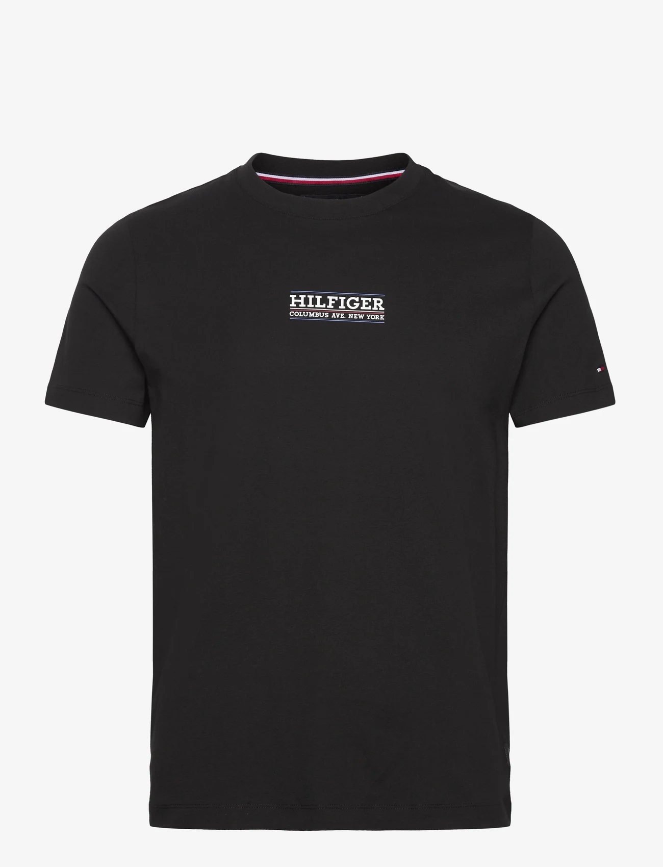 Tommy Hilfiger - SMALL HILFIGER TEE - basic t-shirts - black - 0