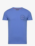 HILFIGER ROUNDLE TEE - BLUE SPELL