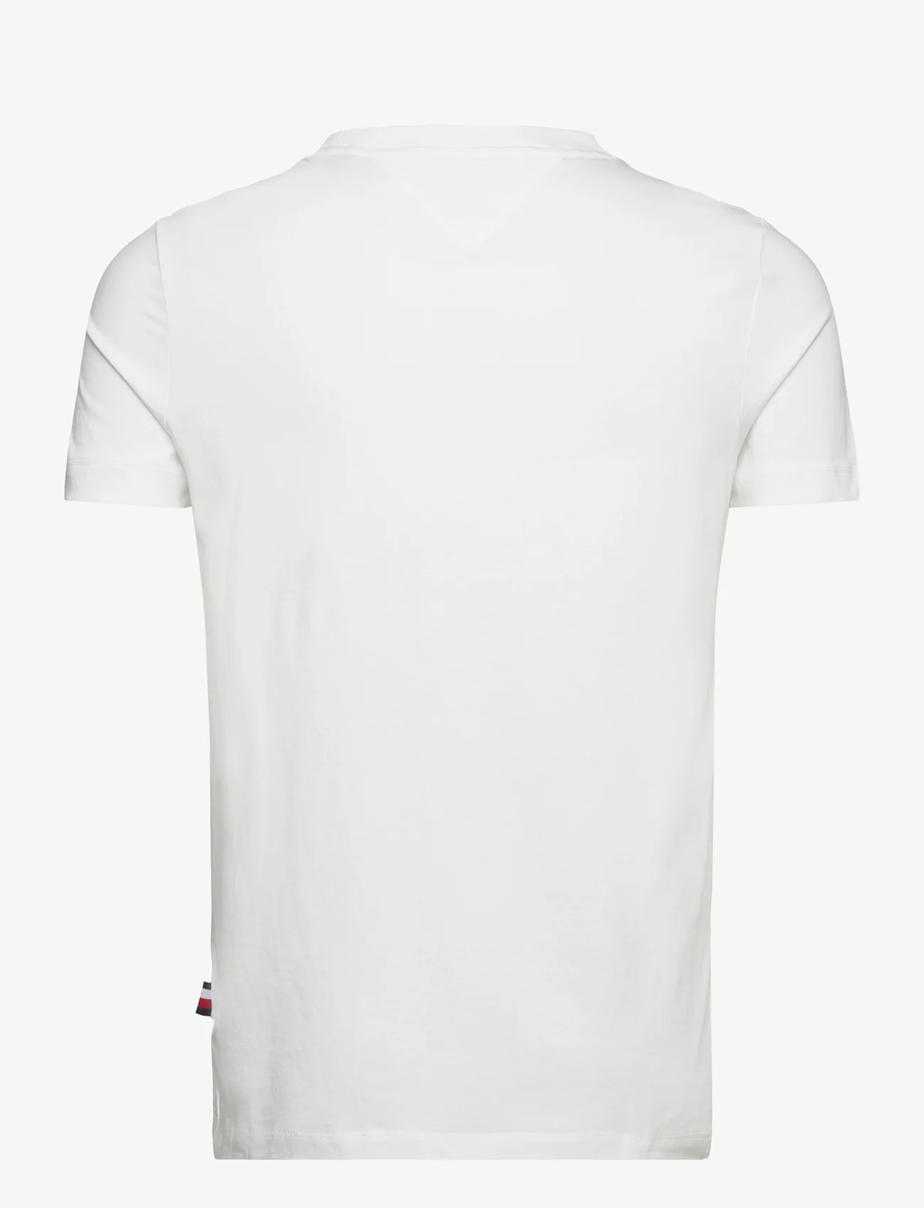 Tommy Hilfiger - HILFIGER ROUNDLE TEE - basic t-shirts - white - 1