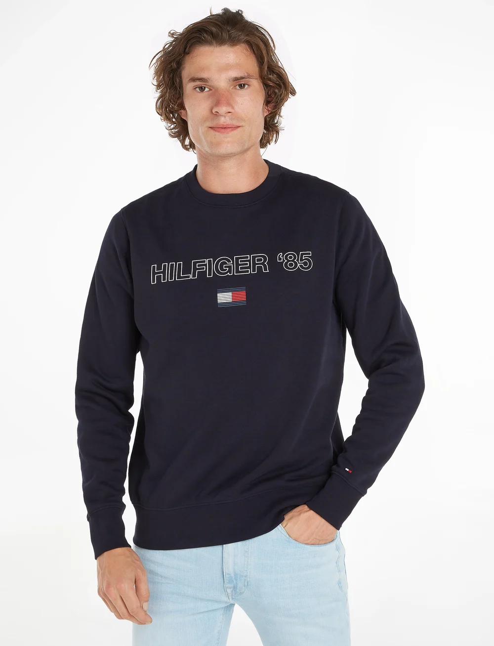 Tommy hilfiger 2025 light blue sweatshirt