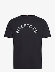 Tommy Hilfiger - HILFIGER ARCHED TEE - kortærmede t-shirts - desert sky - 0