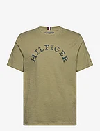 HILFIGER ARCHED TEE - FADED OLIVE