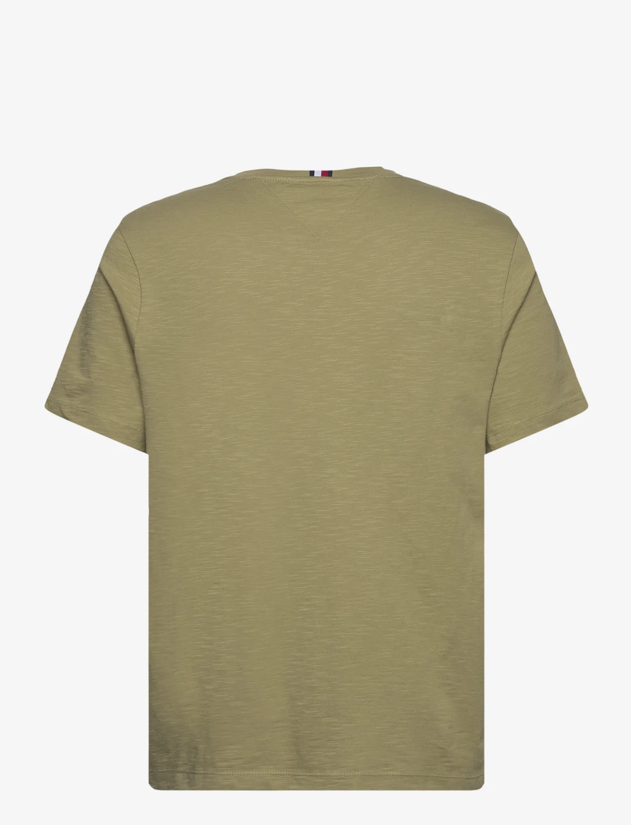 Tommy Hilfiger - HILFIGER ARCHED TEE - short-sleeved t-shirts - faded olive - 1