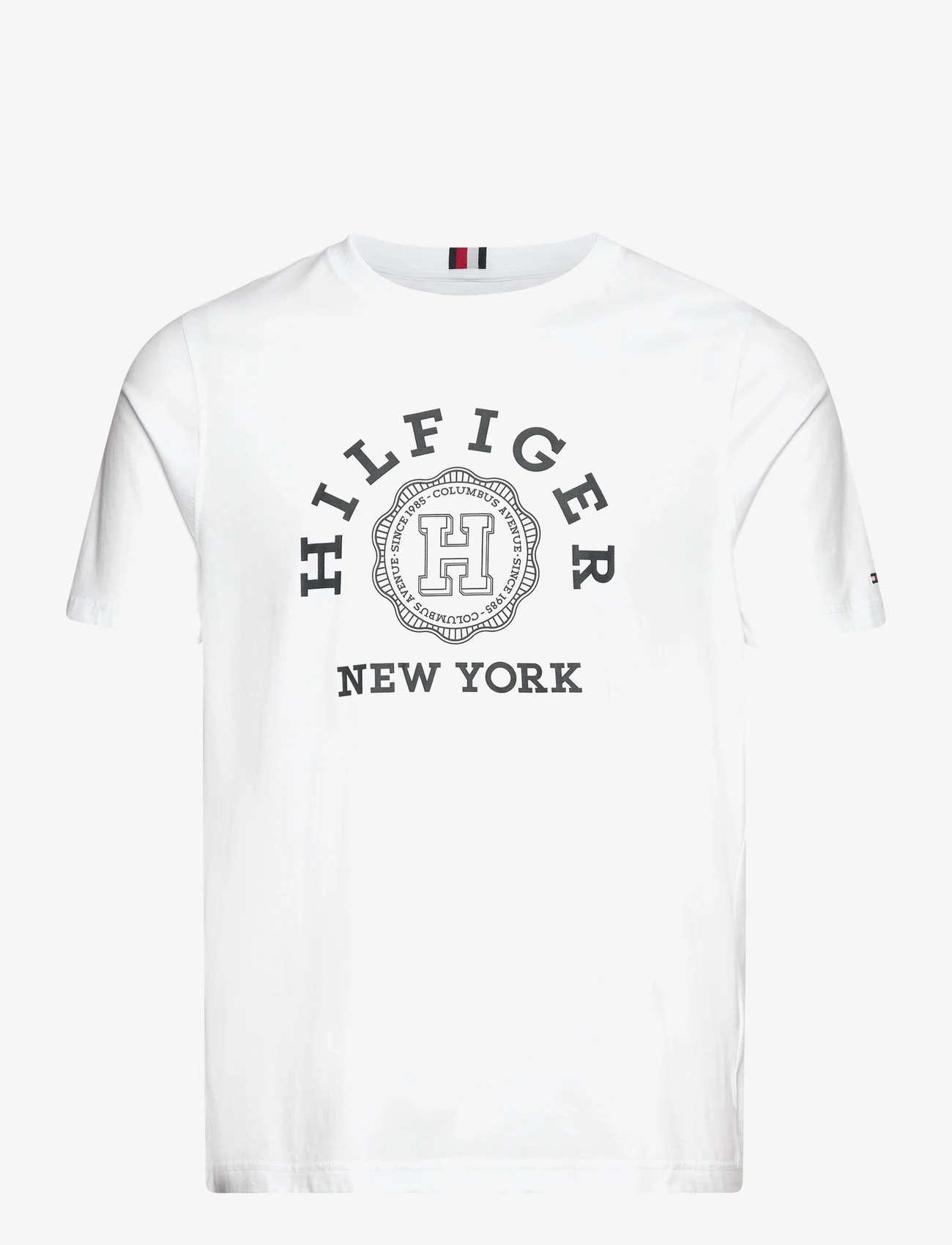 Tommy Hilfiger - HILFIGER COIN TEE - lühikeste varrukatega t-särgid - white - 0
