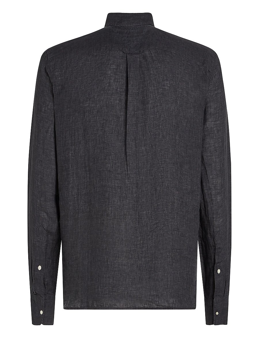 Tommy Hilfiger - PIGMENT DYED LI SOLID RF SHIRT - black - 4