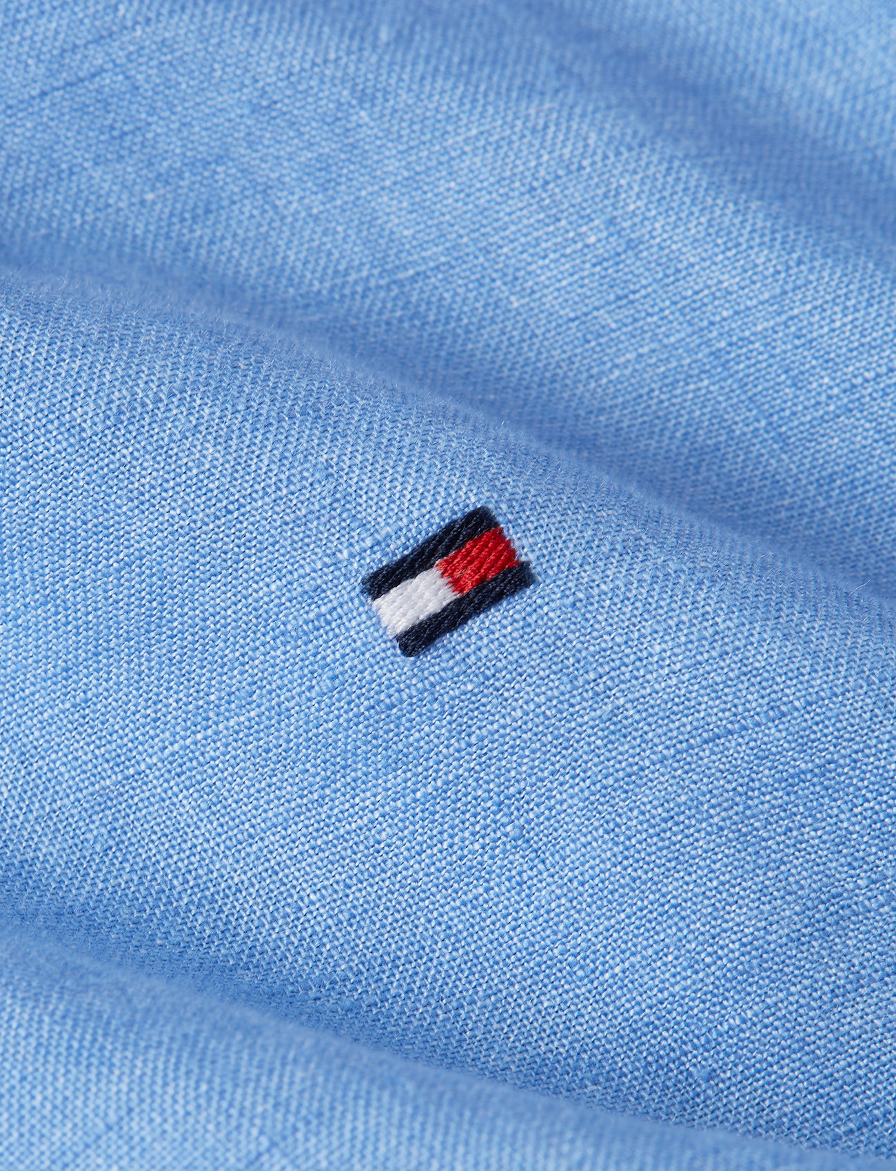 Tommy Hilfiger - PIGMENT DYED LI SOLID RF SHIRT - leinenhemden - blue spell - 5