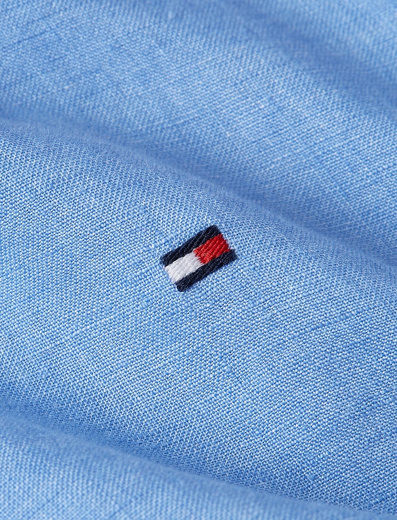 Tommy Hilfiger - PIGMENT DYED LI SOLID RF SHIRT - hørskjorter - blue spell - 5