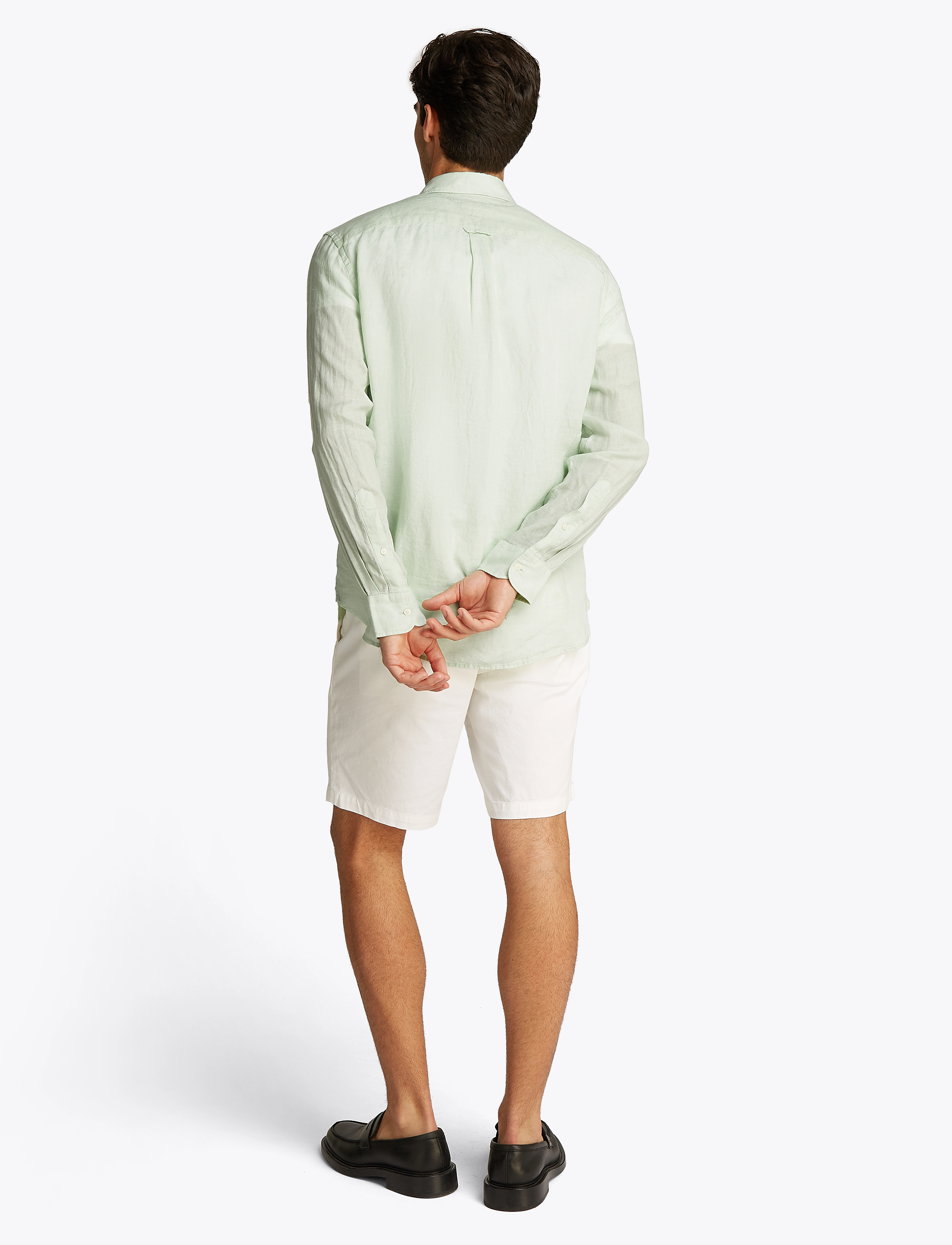Tommy Hilfiger - PIGMENT DYED LI SOLID RF SHIRT - linased särgid - opal green - 2