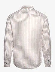 Tommy Hilfiger - DC BOLD LINEN STRIPE SHIRT - linskjorter - beige / optic white - 1
