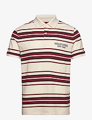 Tommy Hilfiger - STRIPE HONEYCOMB MONOTYPE POLO - short-sleeved polos - calico - 0