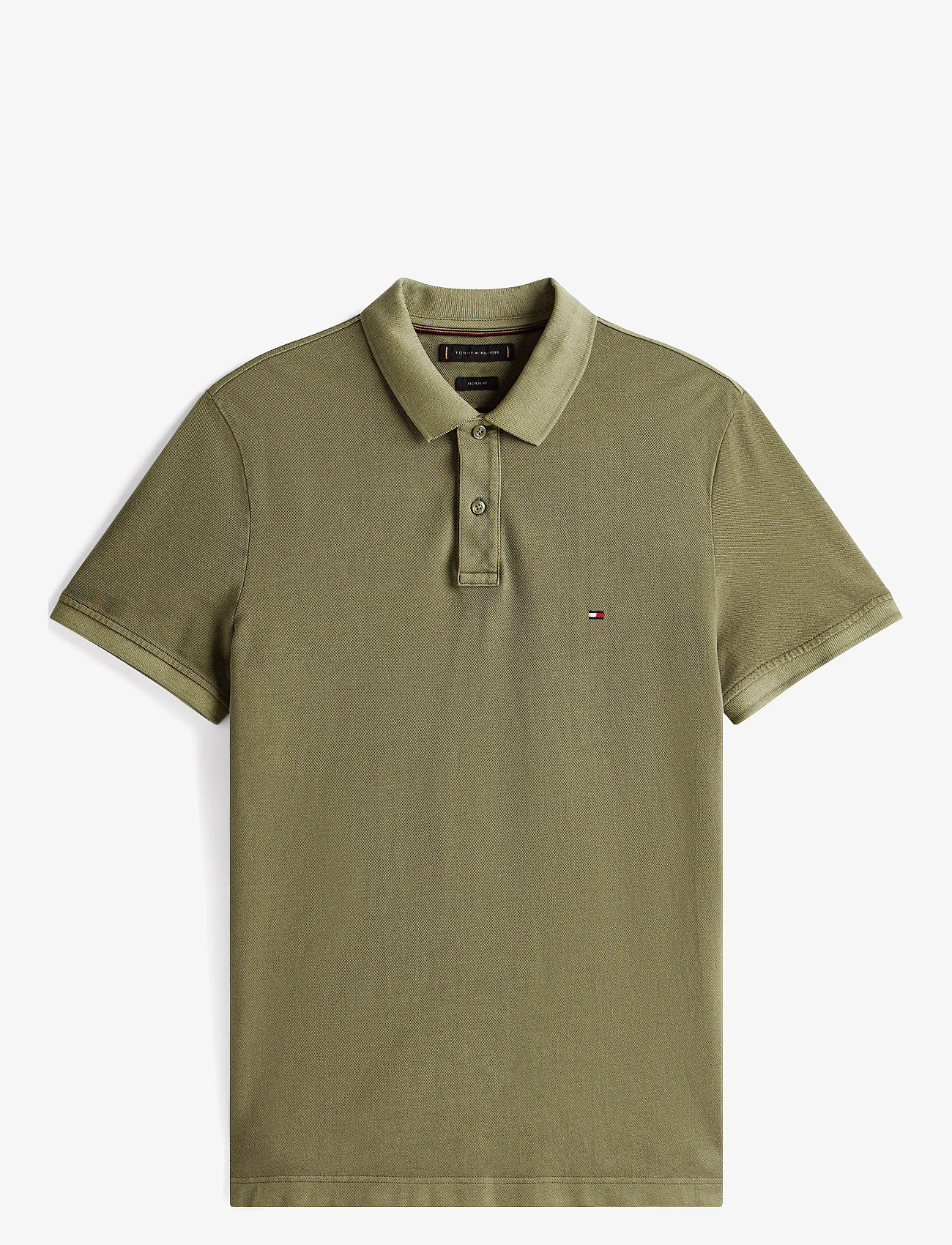 Tommy Hilfiger - GARMENT DYE REG POLO - kortærmede poloer - battle green - 1