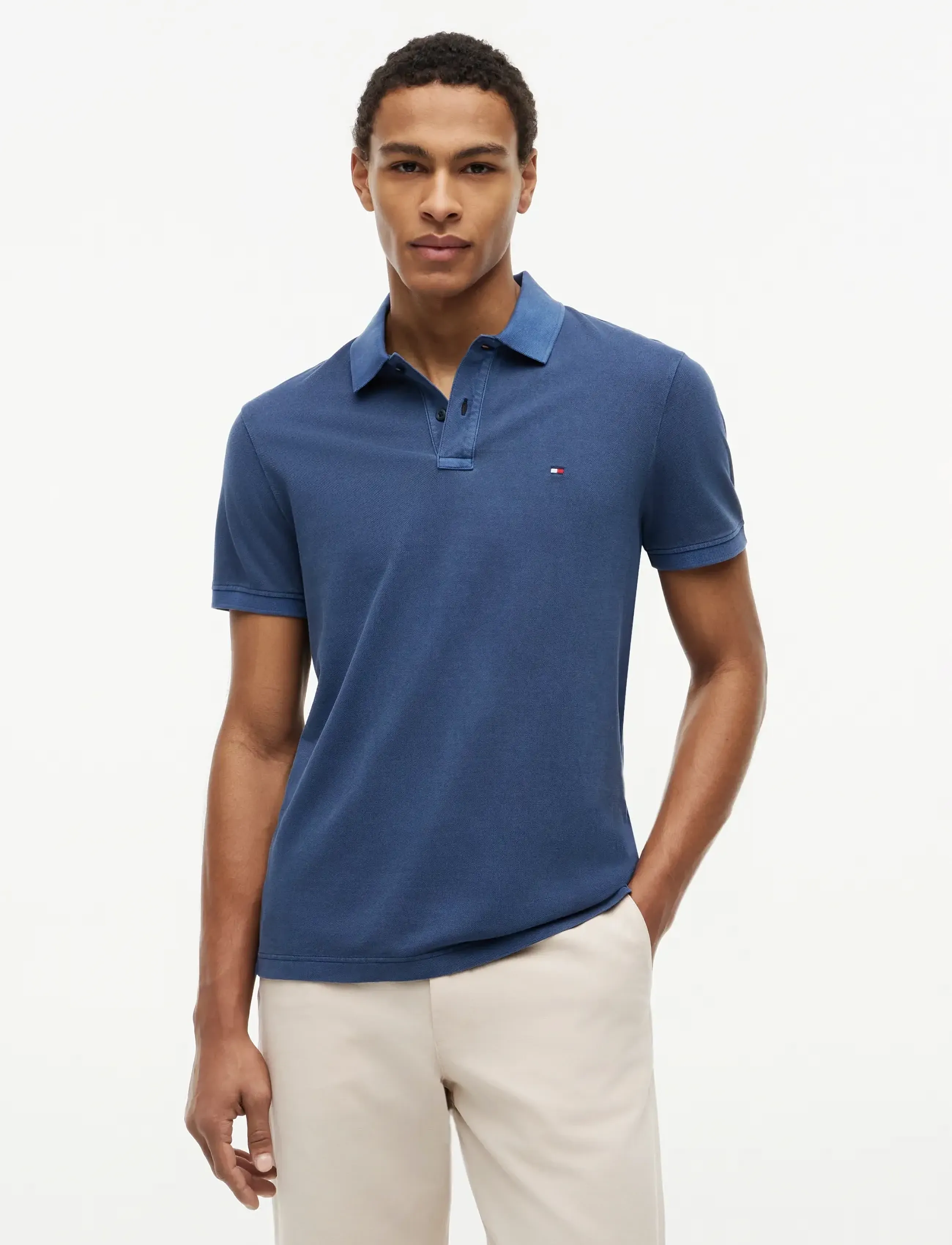 Tommy Hilfiger GARMENT DYE REG POLO - Kleidung - CARBON NAVY / navy