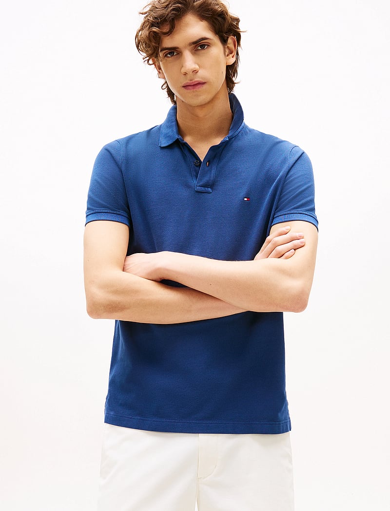 Tommy Hilfiger - GARMENT DYE REG POLO - kortärmade pikéer - preppy navy - 0