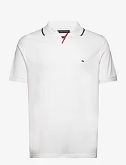 Tommy Hilfiger - RWB TIPPED V COLLAR REG POLO - polo marškinėliai trumpomis rankovėmis - white - 0
