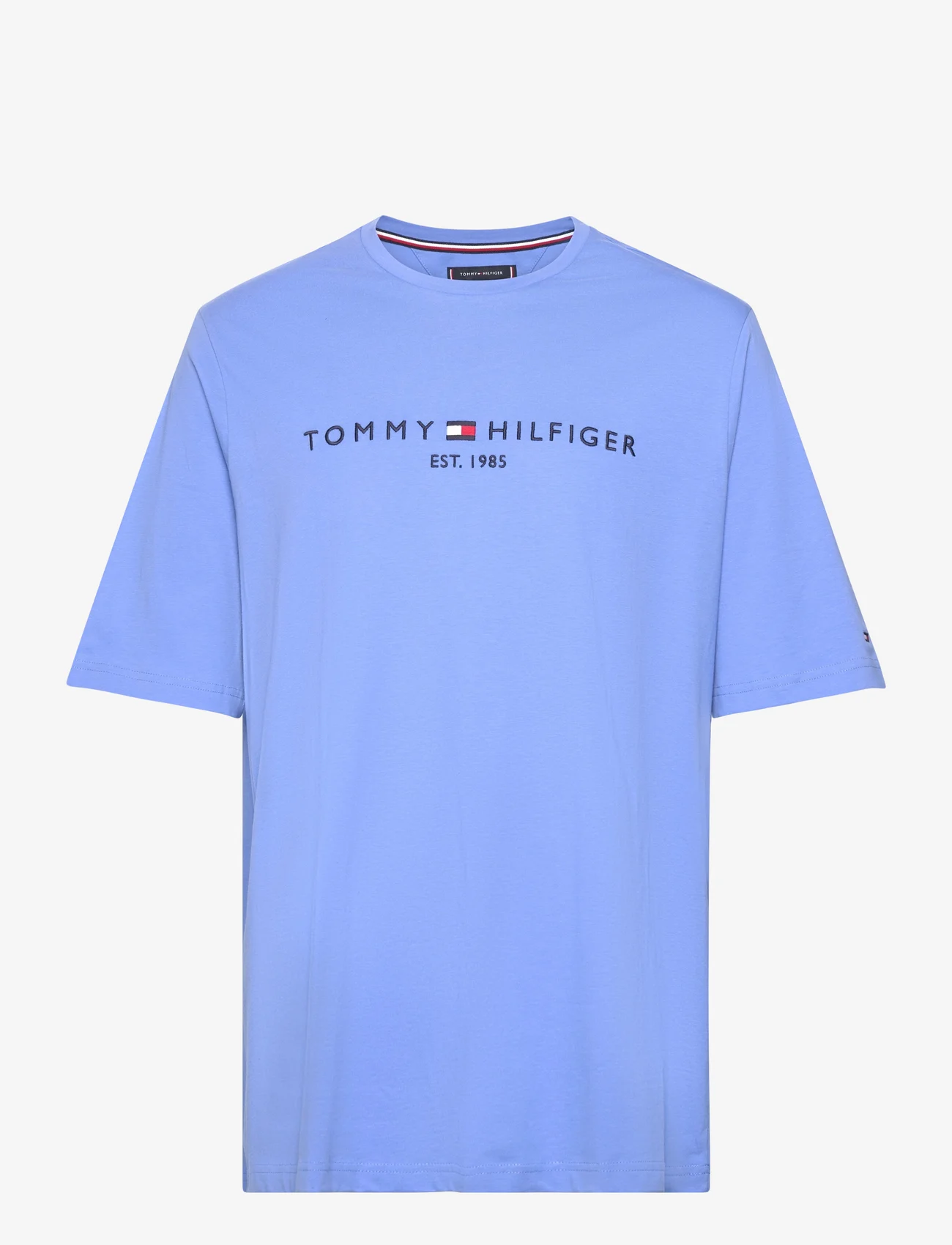 Tommy Hilfiger - BT-TOMMY LOGO TEE-B - lyhythihaiset - blue spell - 0