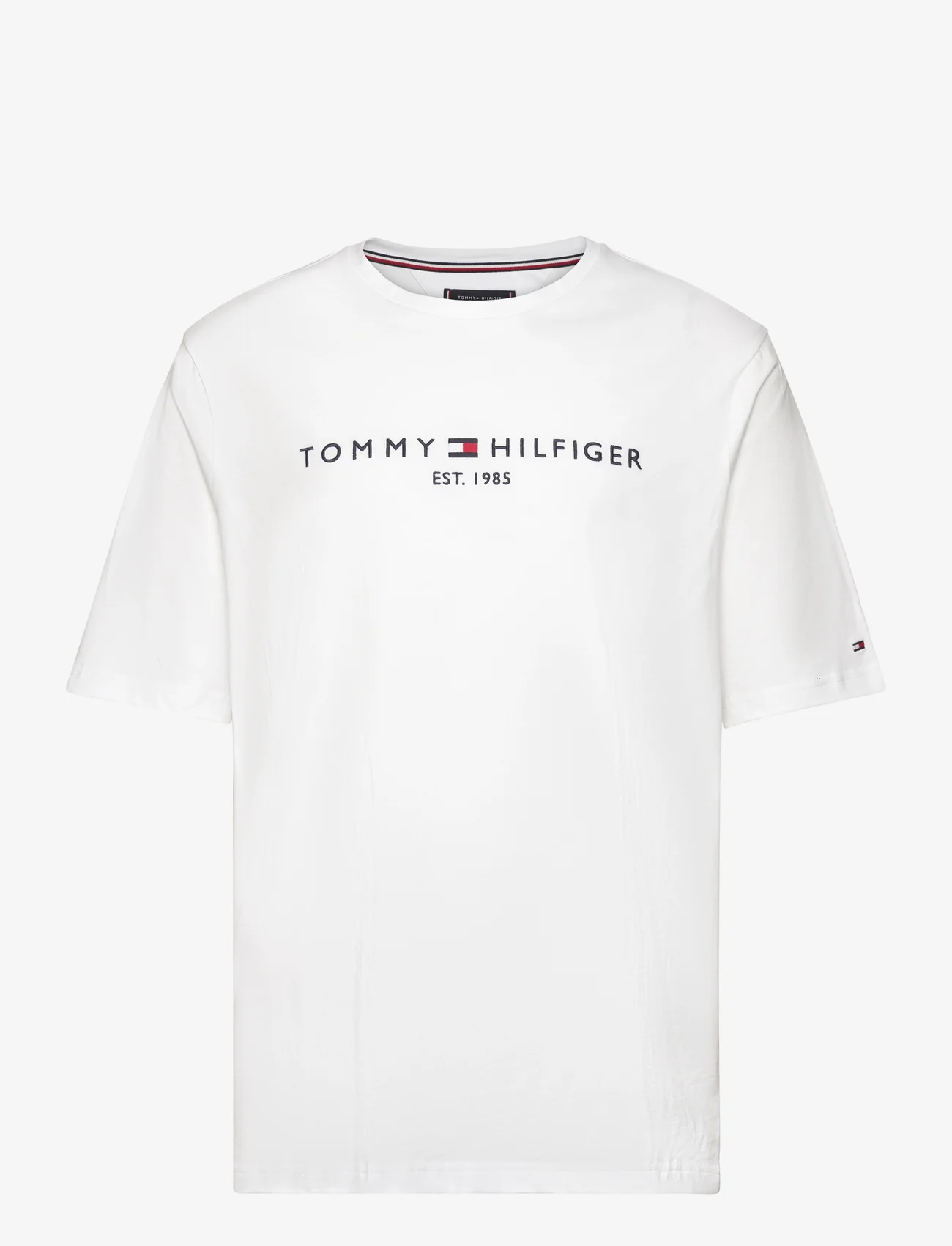 Tommy Hilfiger - BT-TOMMY LOGO TEE-B - lyhythihaiset - white - 0