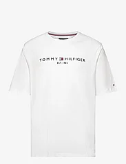 Tommy Hilfiger - BT-TOMMY LOGO TEE-B - kortärmade t-shirts - white - 0