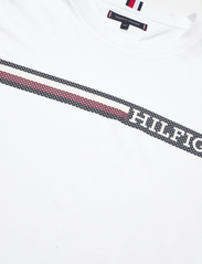 Tommy Hilfiger - BT-MONOTYPE CHEST STRIPE TEE-B - basic t-shirts - white - 2