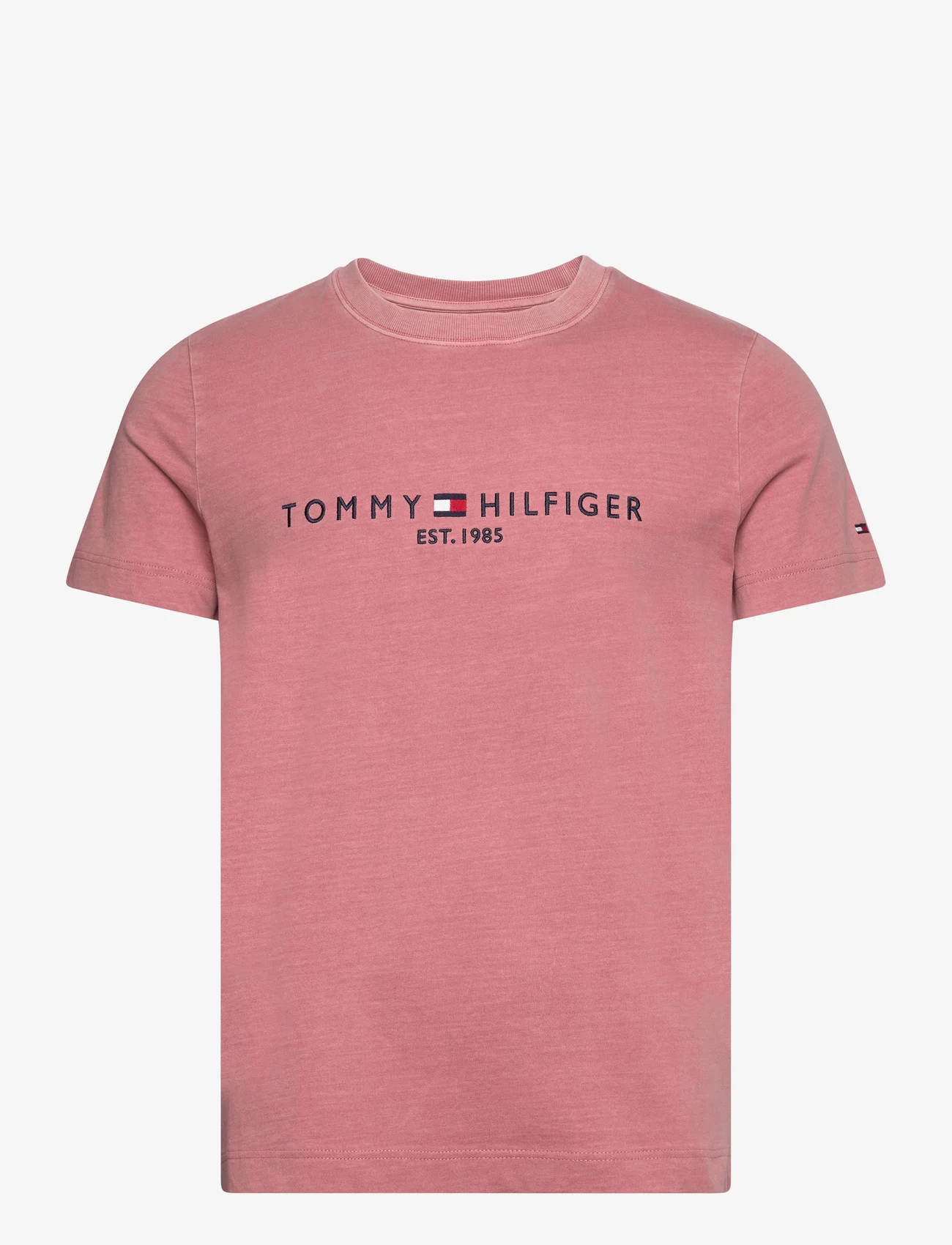 Tommy Hilfiger - GARMENT DYE TOMMY LOGO TEE - t-krekli ar īsām piedurknēm - teaberry blossom - 0