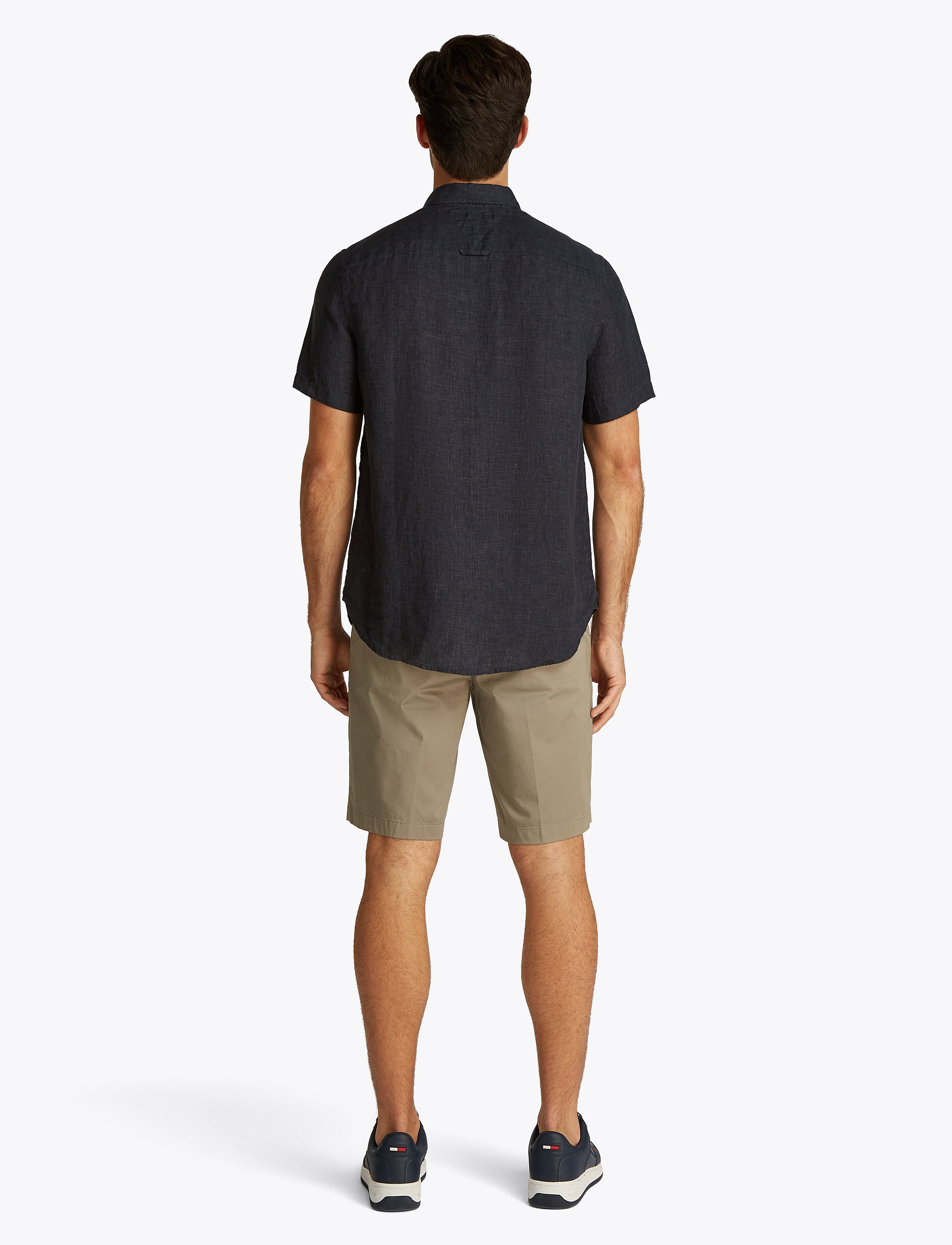 Tommy Hilfiger - PIGMENT DYED LINEN RF SHIRT S/S - chemises de lin - black - 2