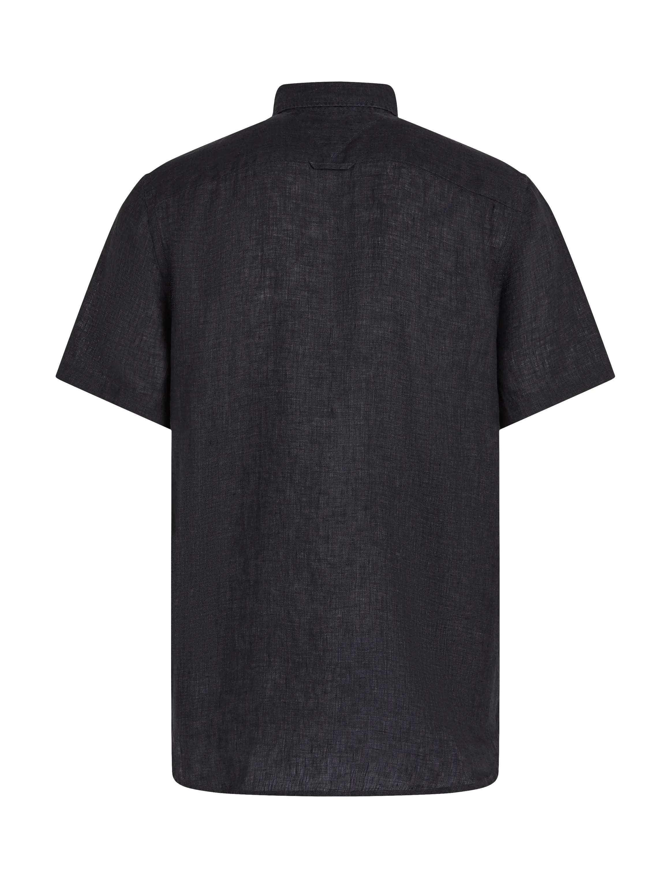 Tommy Hilfiger - PIGMENT DYED LINEN RF SHIRT S/S - chemises de lin - black - 5